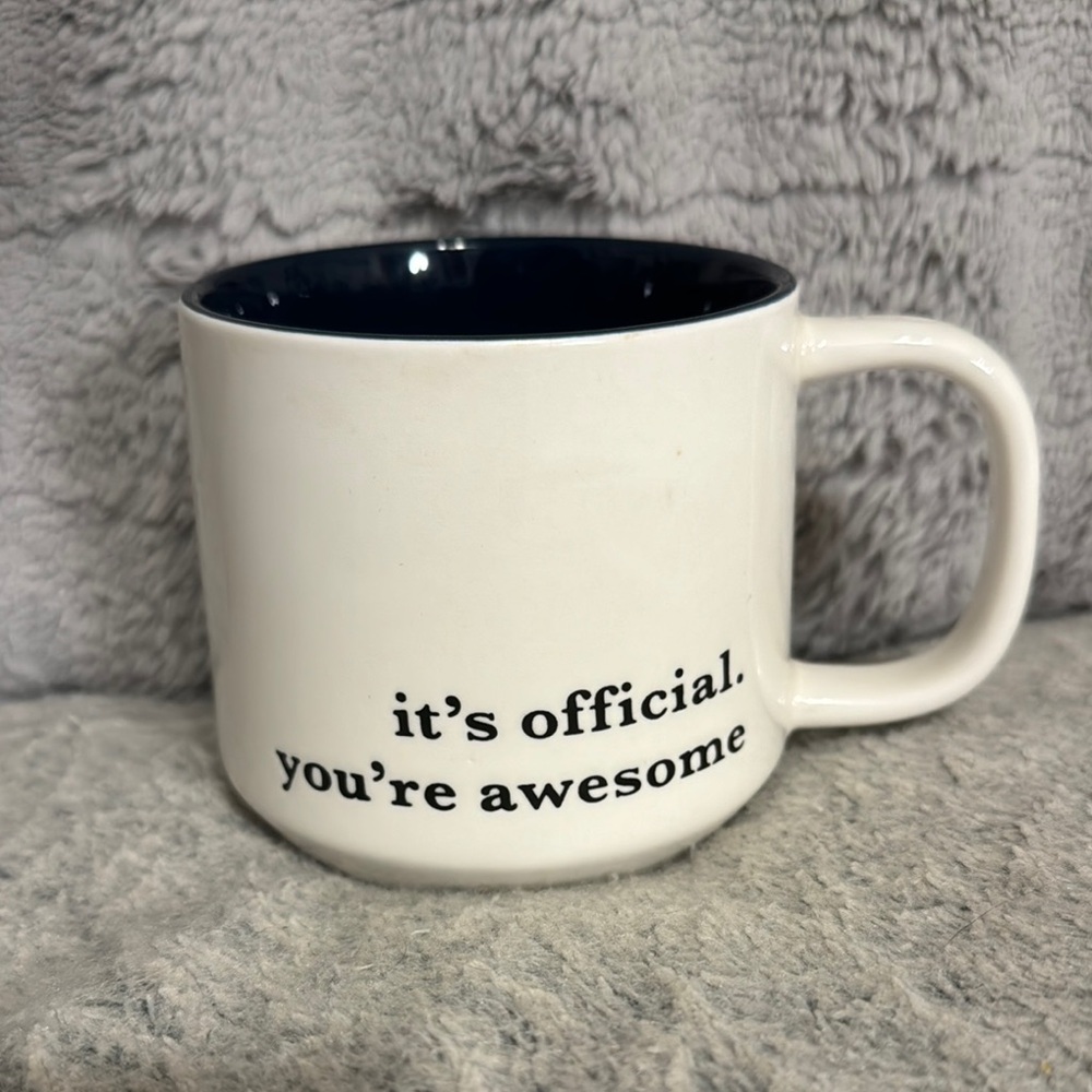 Show your appreciation with this positive mug | Great gift, plus optional twilly